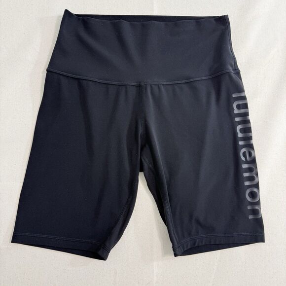 Lululemon Align HR Short 8" Inseam *Logo Women Size 6 Limited Edition Black - Picture 1 of 9
